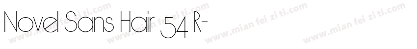 Novel Sans Hair 54 R字体转换